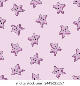 cute pink twinkle little star, star vector patttern, pink star pattern for toddler, baby,child