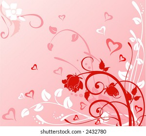 Cute Pink Vector Background Stock Vector (Royalty Free) 2432780 ...