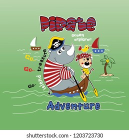 Cute Pirate Adventure design - Vector ilustration
