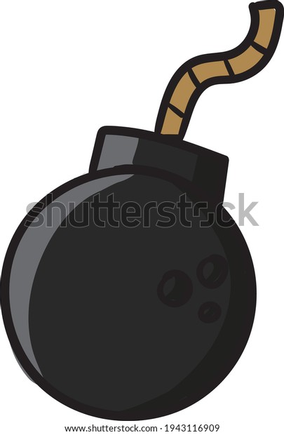 Cute Pirate Canon Ball Bomb Illustration Stock Vector (Royalty Free ...