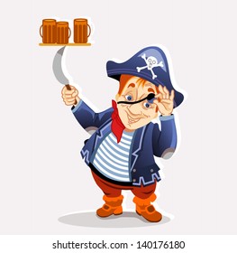 Cute pirate character