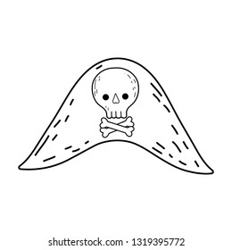 cute pirate hat icon
