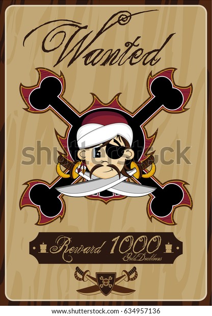 cute pirate wanted poster stock vector royalty free 634957136 cute wanted posters