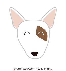 cute pit bull head