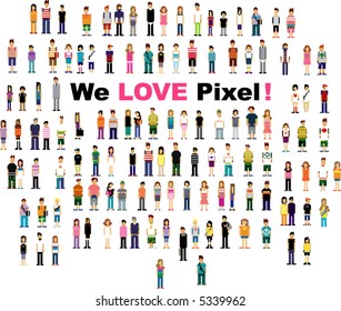 Cute Pixel People Version 2