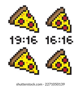 süßer Pizza-Doodle-Set