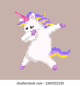 Cute Pixel Unicorn Stock Vector (Royalty Free) 1369322150 | Shutterstock