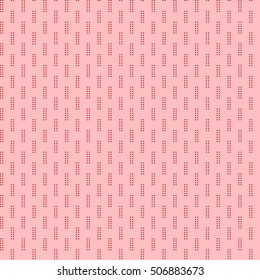 Cute pixelated pattern with simple geometric shapes. Useful for textile and interior design.