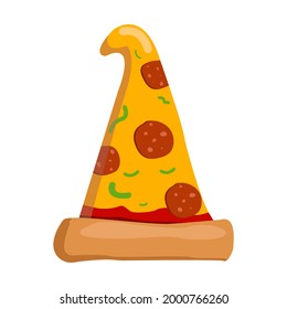 cute pizza icon illustration. icon symbol logo inspiration