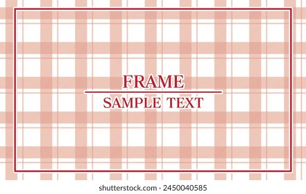 Cute plaid background illustration material