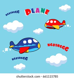 cute planes in the sky