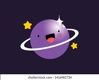 Cute Planet Character For Mobile Game