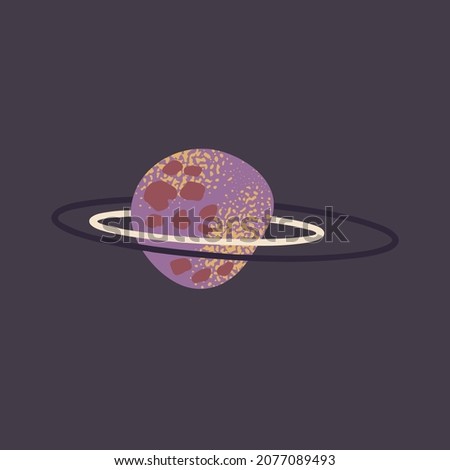 cute planet in hand draw style