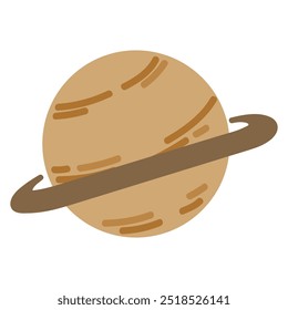 Cute Planet Illustration - Single Vector 01