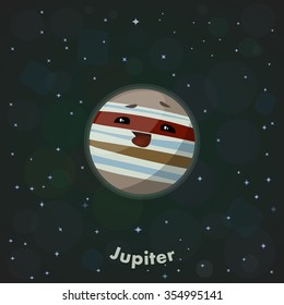 Cute planet Jupiter