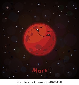 Cute planet Mars