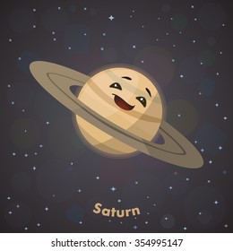 Cute planet Saturn