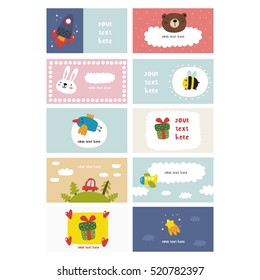 Cute planner, cards and notebook design