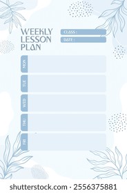 Cute planner pages template design
