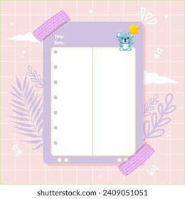 cute planner scrapbook notebook memo