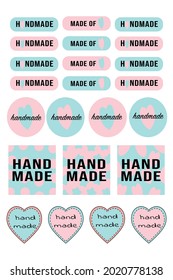 Cute planner stickers. Organizer tags, color patterns and calendar icons. Check, planners and weekly days label. Notebook stamps doodle, memo schedule sticker tag isolated symbols set