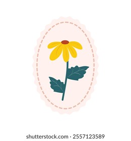 Cute Plant Postage Stamp Vector Illustration - 11