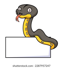 Cute platinum titanium reticulated python cartoon