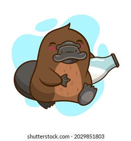 Cute platypus Illustrationen für Ihre Design-Anforderungen wie Banner, Flyer, Einladungen, Blogs, Anwendungen, Websites etc.