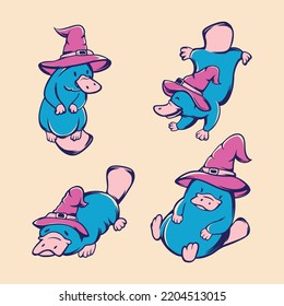 Cute Platypus Vector Asset Art