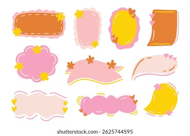 Cute and Playful Blank Sticker Label