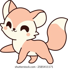  Cute Playful Fox Vector Illustration