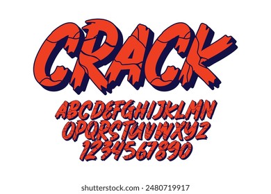 Cute and playful modern brush script alphabet design