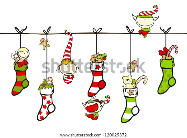 Elf Character Christmas Stocking