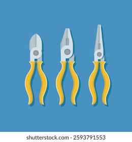 Cute pliers set vector children's illustration Q version vector cartoon illustration