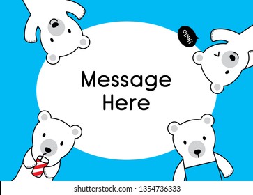 cute polar bear card