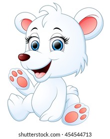 Cute polar bear cartoon