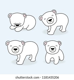 Grizzly Bear Cartoon Vector Illustration Cute Stock Vector (Royalty ...