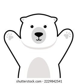 Icono plano del garrapato polar