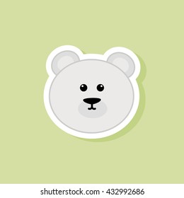 Cute Polar Bear Face