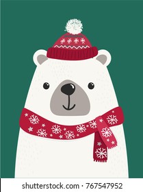 cute polar bear illustration