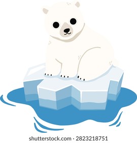 A cute polar bear sits adorably with a gentle smile, creating a warm and charming Arctic vibe. This delightful wildlife clipart is perfect for greeting cards, nursery decor, educational materials, stickers, packaging, posters, social media graphics, scrapbooking, and a wide variety of winter-themed creative projects. Its clean and friendly design makes it ideal for both personal and commercial use.