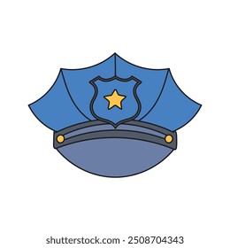 Lindo Oficial de Policía Doodle - Sombrero de Policía