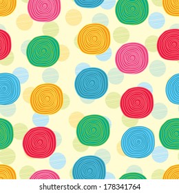 Cute polka dot pattern.
