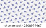 Cute polka dot seamless pattern. Purple random circle background. Dotted texture. Organic repeat print for fabric and textile. Scattered dots. Vector illustration art