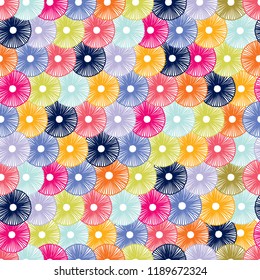Cute polka dot. Vintage vector seamless pattern.