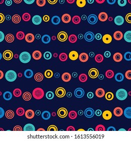Cute polka dots. Abstract seamless pattern.  Can be used in textile industry, paper, background, scrapbooking.