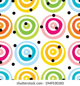 Cute polka dots. Abstract seamless pattern.  Can be used in textile industry, paper, background, scrapbooking.