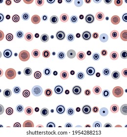 Cute polka dots. Abstract seamless pattern.  Can be used in textile industry, paper, background, scrapbooking.