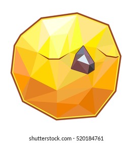 Cute polygonal vector chick