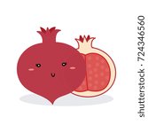cute Pomegranate vector